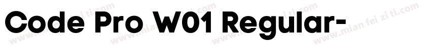 Code Pro W01 Regular字体转换